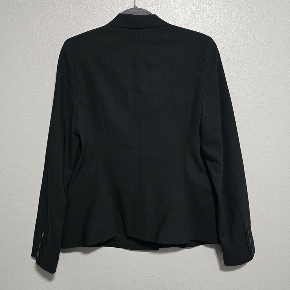 VINCE Wool Blend Double-Breasted Black Blazer Jacket - Picture 2 of 8